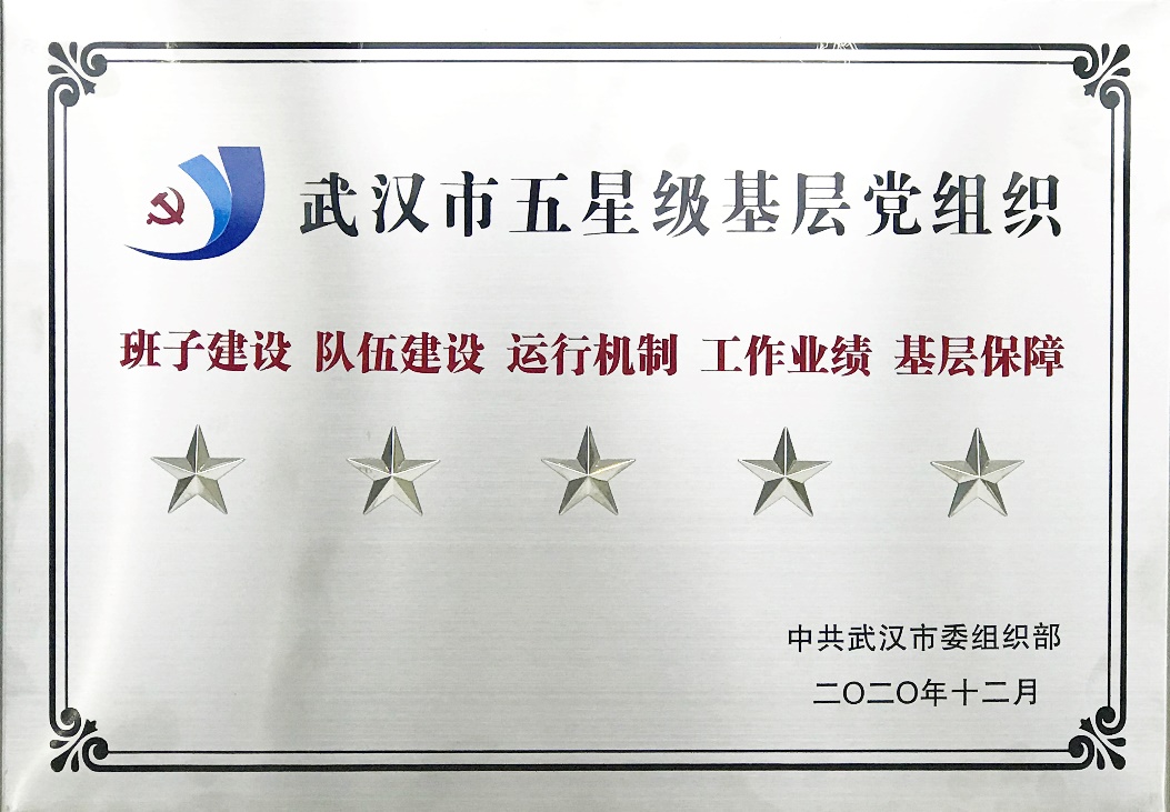 中共PP电子支部委员会荣获 “武汉市五星级下层党组织”声誉称呼_PP电子 -神经药物生产基地
